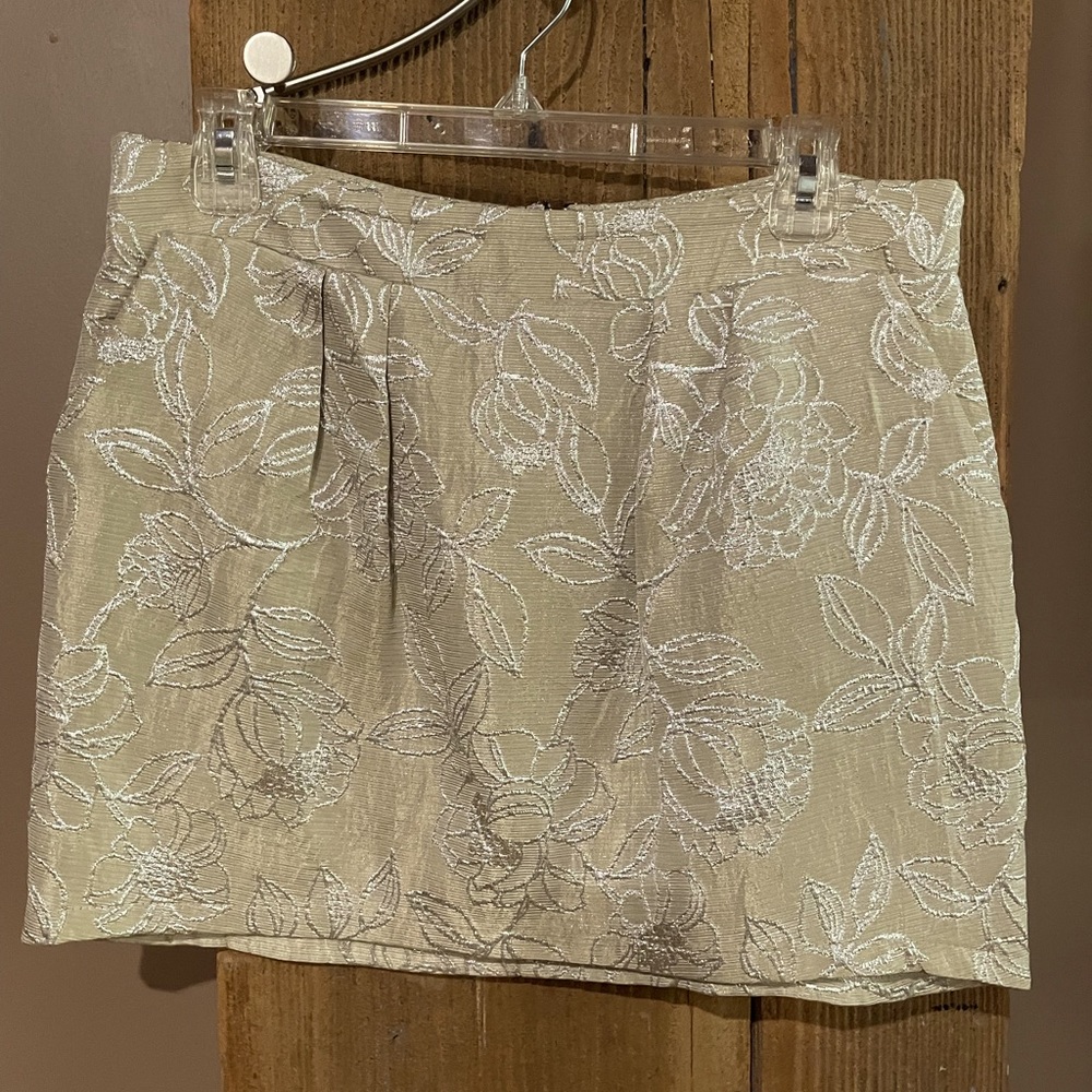 Embroidered Floral Skirt